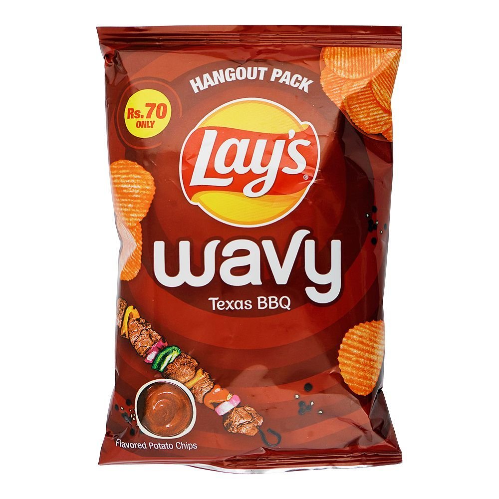 Lay's Wavy Texas BBQ Chips, 45g