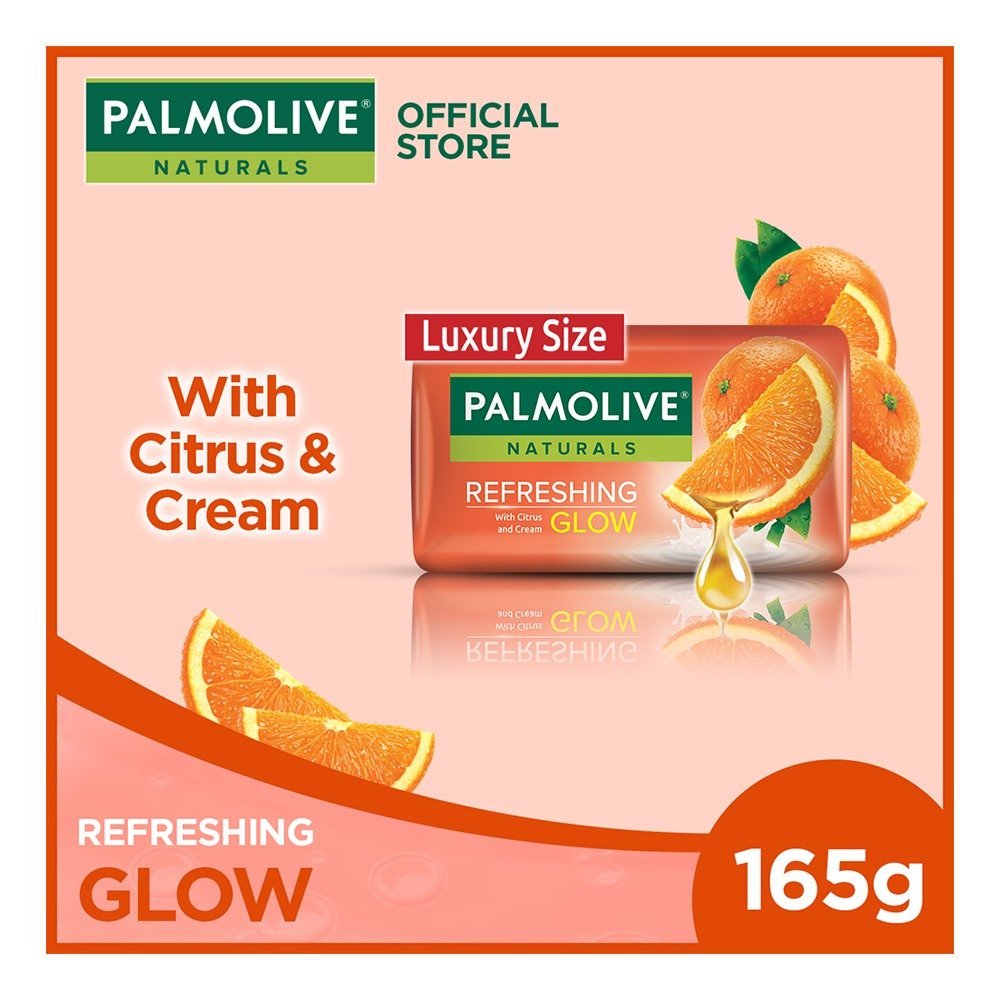 Palmolive Naturals Refreshing Glow Citrus & Cream Soap, 165g