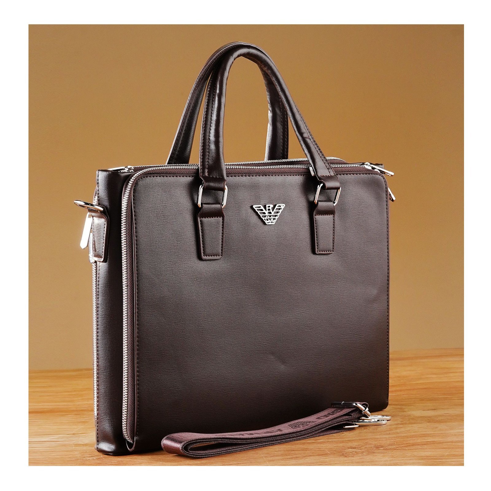 SJ Laptop Office Bag, Brown, A930011-5