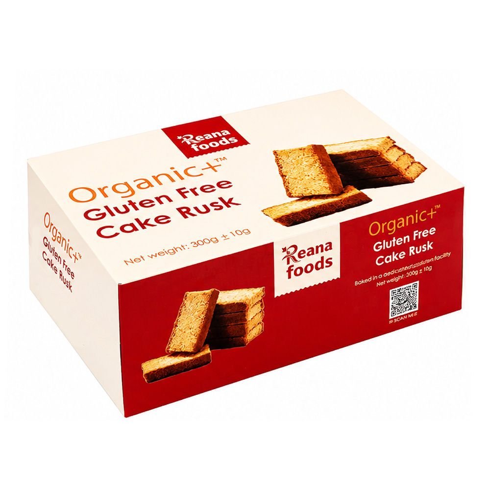 Reana Food Organic Cake Rusk, Gluten Free, 310g