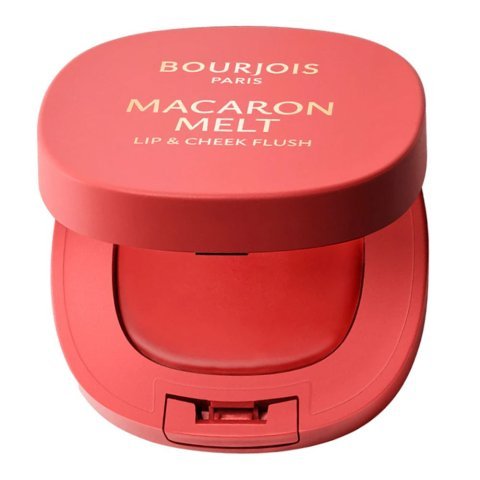 Bourjois Macaron Melt Lip & Cheek Flush Tint, 03 Peach Tatin, 5g