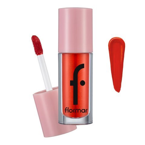 Flormar Mood Booster Blush, Liquid Blush, Doe-foot Applicator, Feel The Red, 4ml, 004