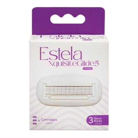 Treet Estela Xquisite Glide 5 Cartridges, Nano Blade, 3-Pack