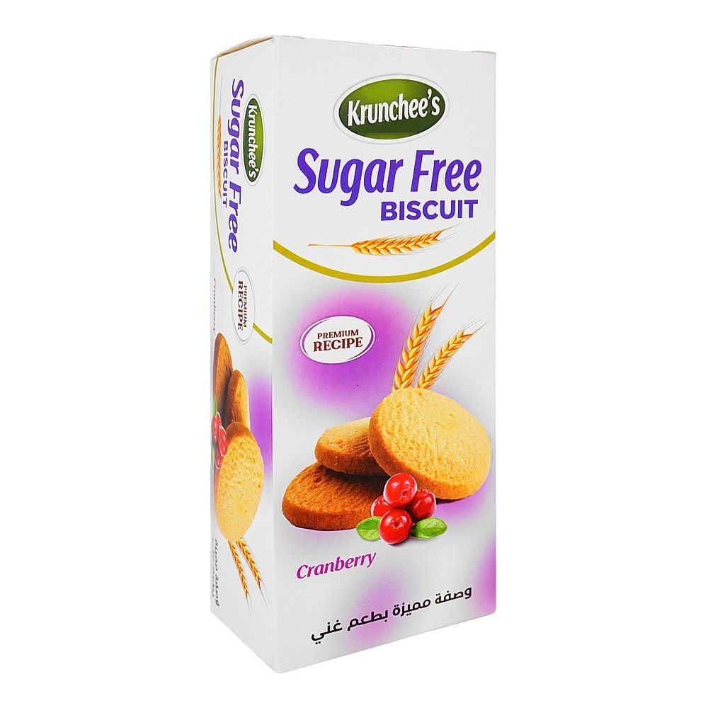 Krunchee's Sugar Free Cranberry Biscuit, 100g