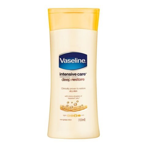 Vaseline Intensive Care Deep Restore Body Lotion, For Dry Skin, 100ml
