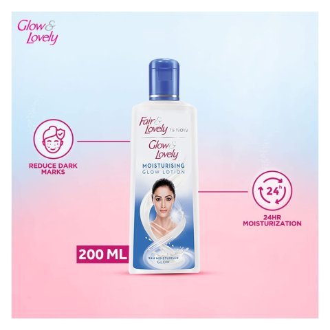 Fair & Lovely Is Now Glow & Lovely Moisturising Glow Lotion, 200ml