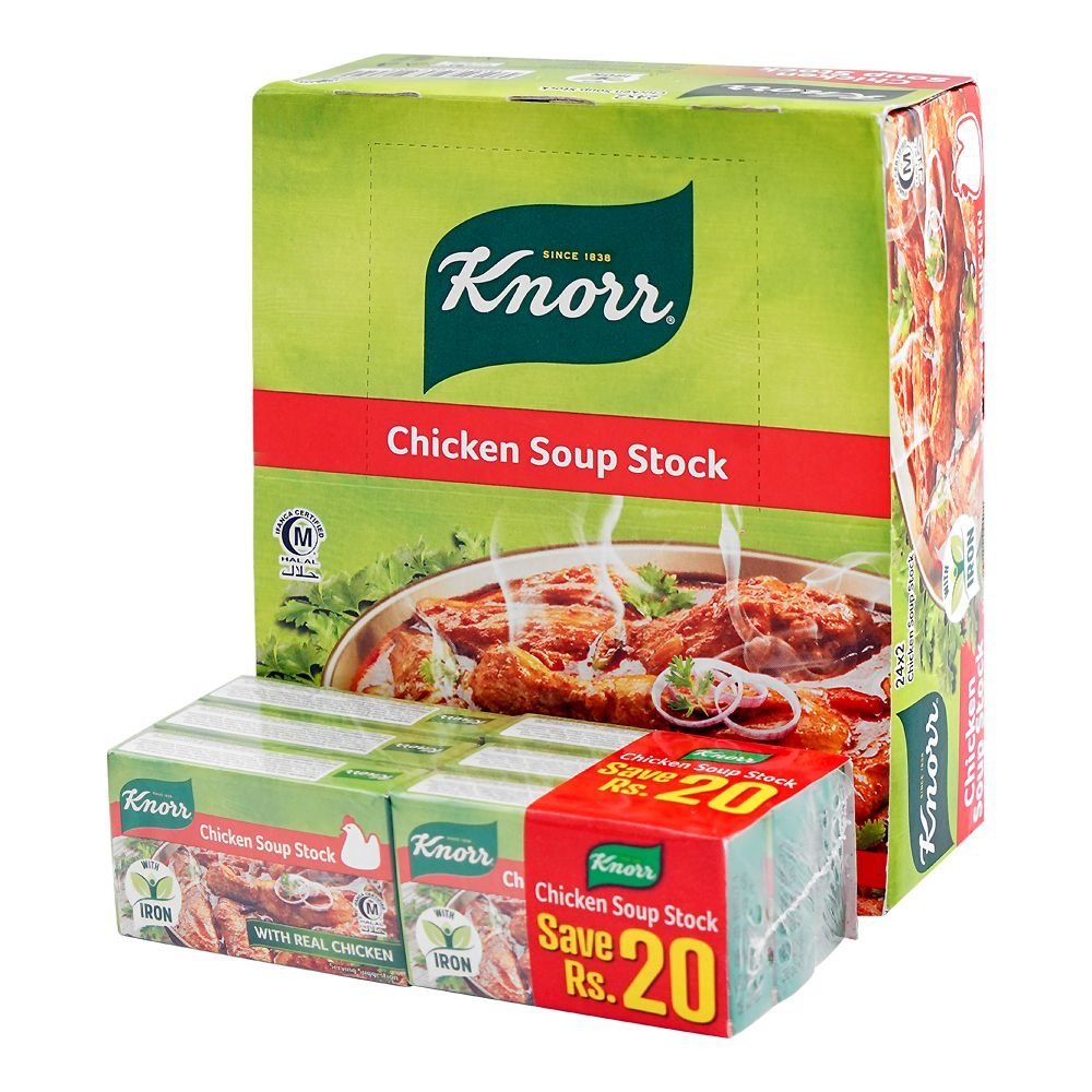 Knorr Chicken Soup Stock, 6-Pack, Save Rs. 20/-