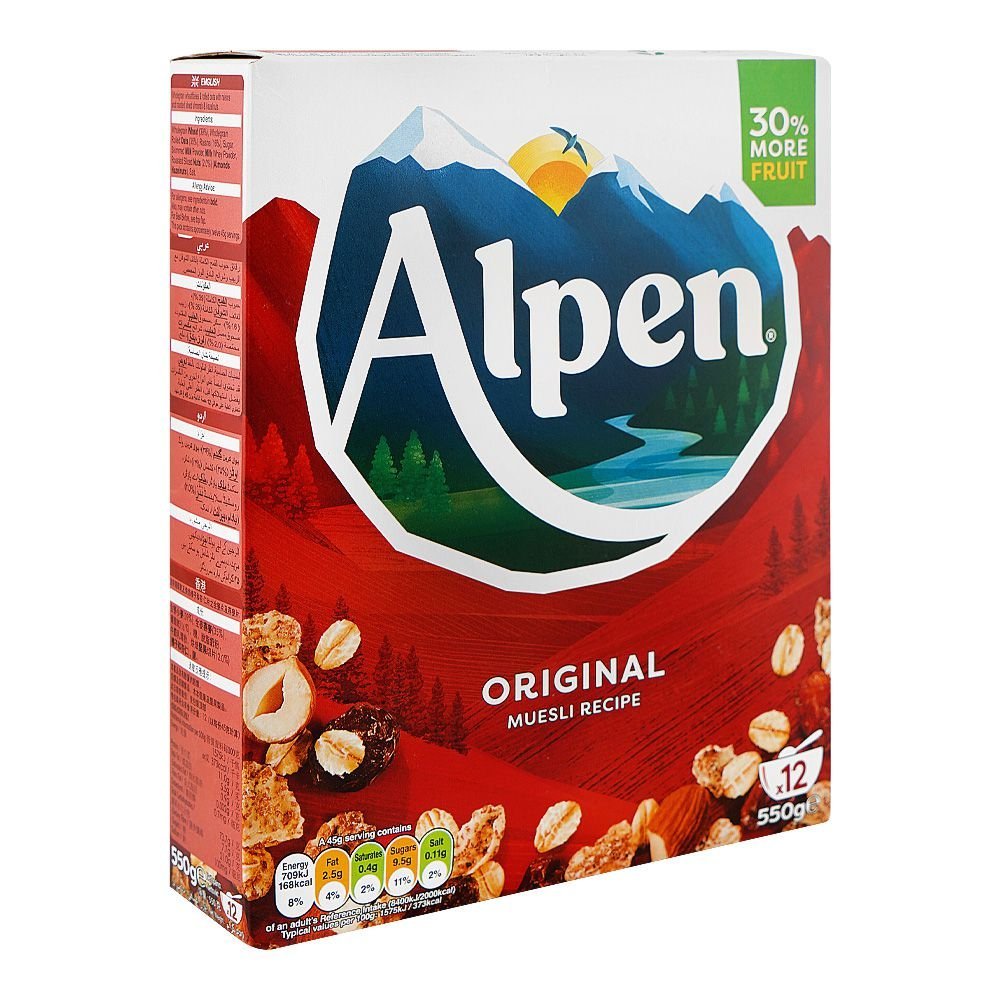Alpen Orignal Muesli, 550g