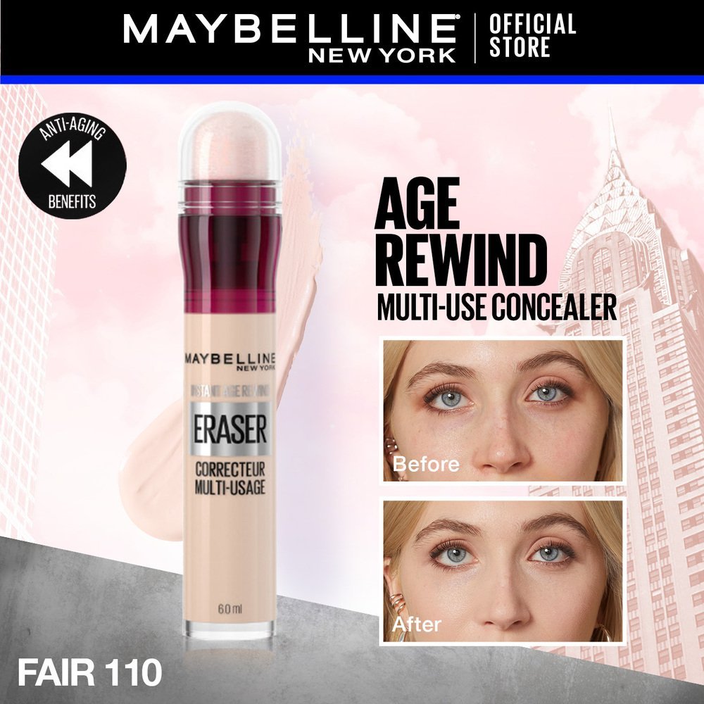 Maybelline New York Instant Age Rewind Eraser Dark Circles Treatment Multi-Use Concealer, 110
