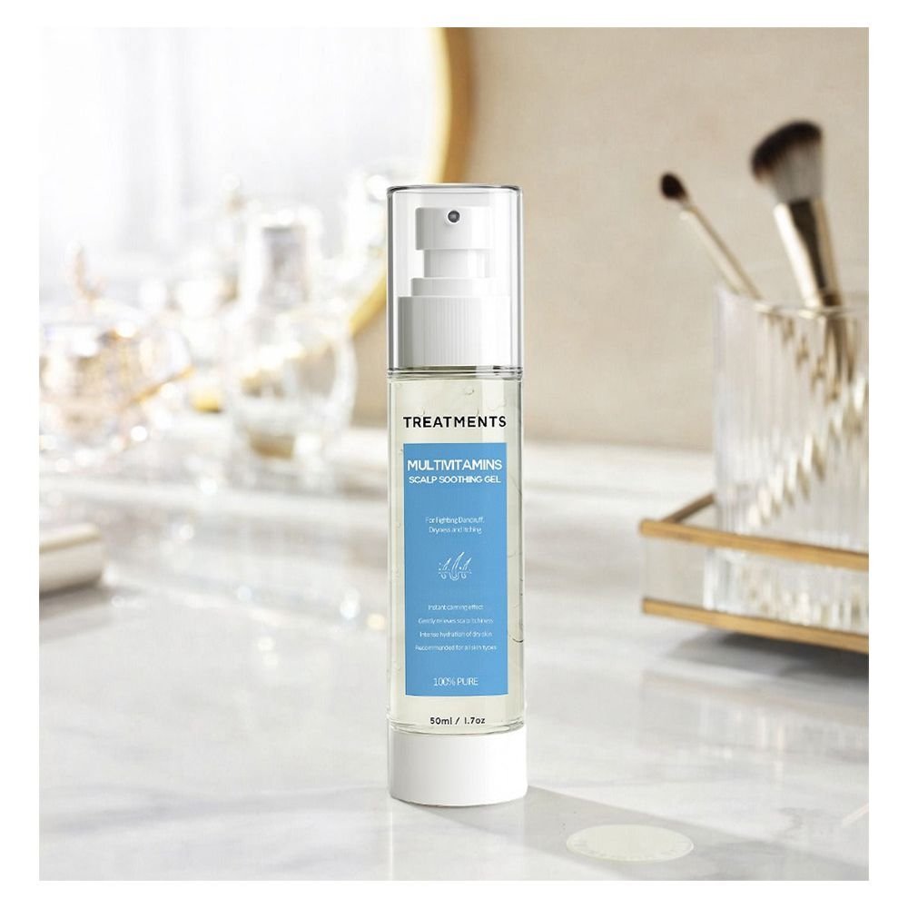 Treatments Multi Vitamins Scalp Soothing Gel, Niacinamide, Vitamin B5, For Dandruff & Dry Hair, 50ml