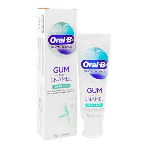 Oral-B Dental Science Gum And Enamel Fresh Mint Toothpaste, 90g