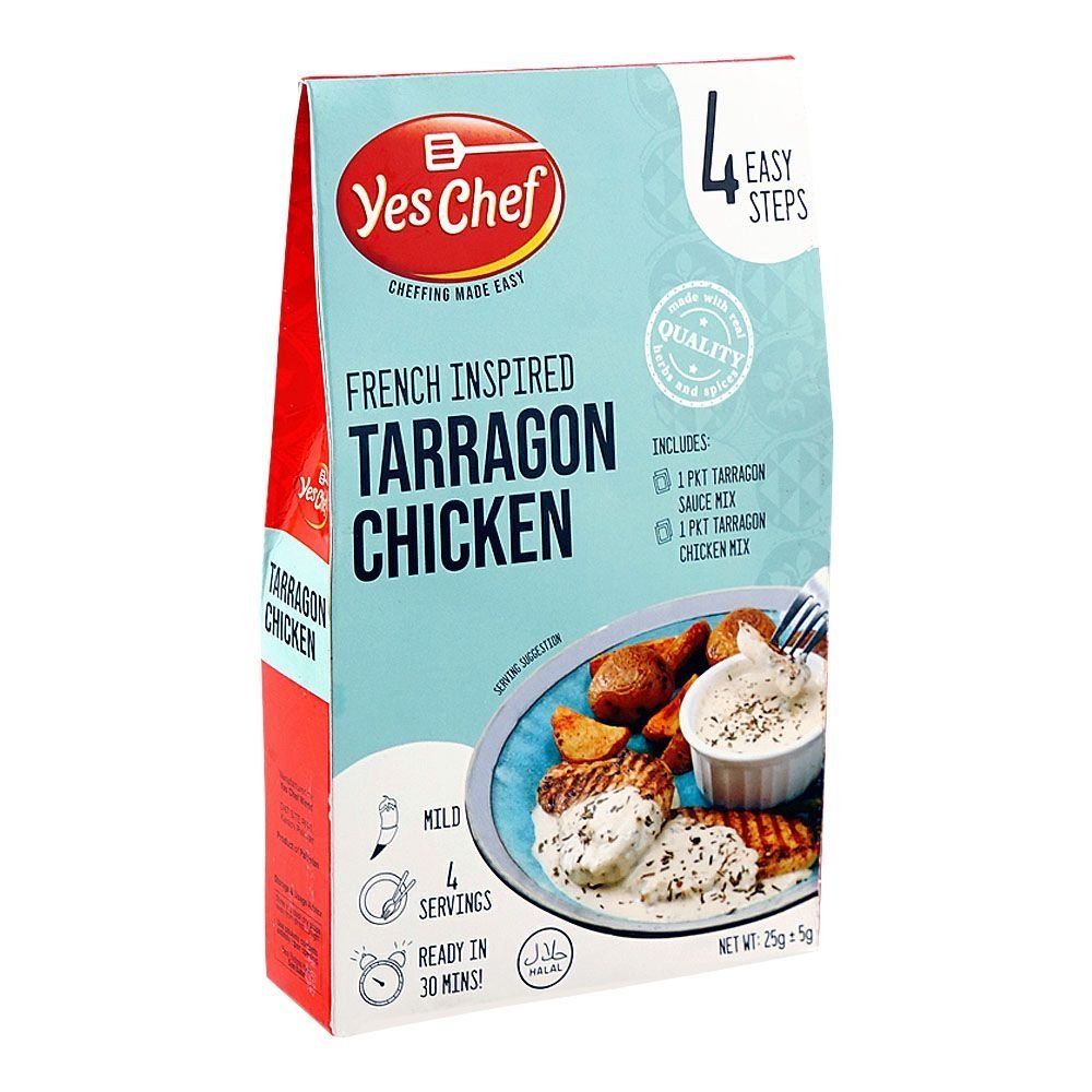 Yes Chef French Inspired Tarragon Chicken Mix 4 Steps, 30g
