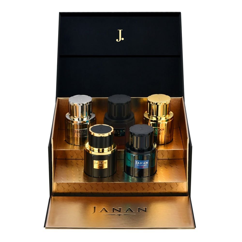 Junaid Jamshed J. Janan Gift Set For Men, Eau De Parfum, 5 X 30ml