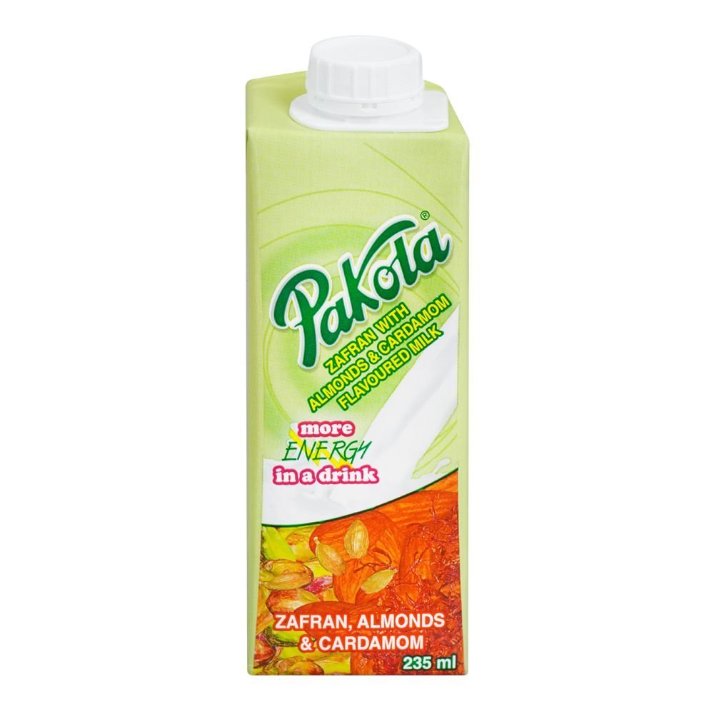 Pakola Zafran Almond & Cardamom Flavored Milk, 235ml