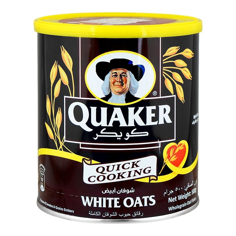 Quaker White Oats, Tin, 500g