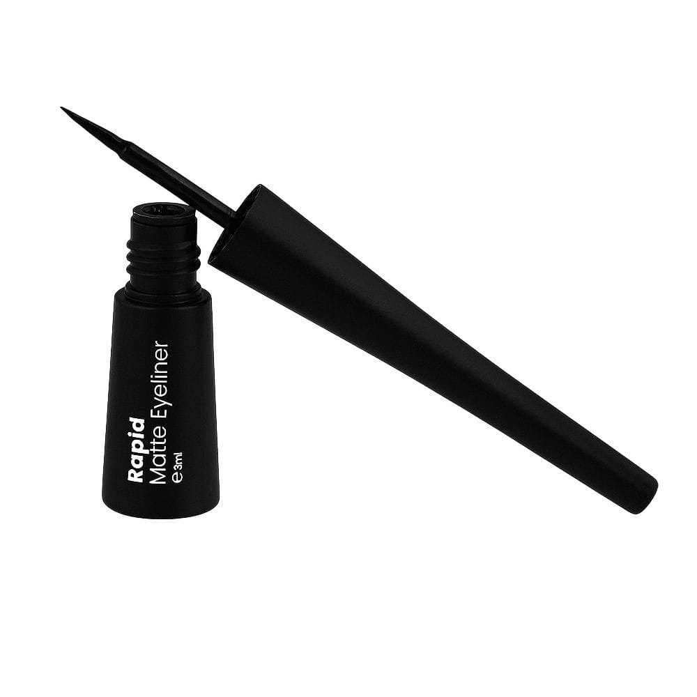 Rivaj UK Rapid Matte Eye Liner, Long Lasting & Matte Finish, Black, 3ml