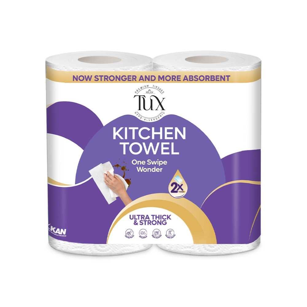 Tux Premium Paper Towel Tissues Rolls 2-Pack