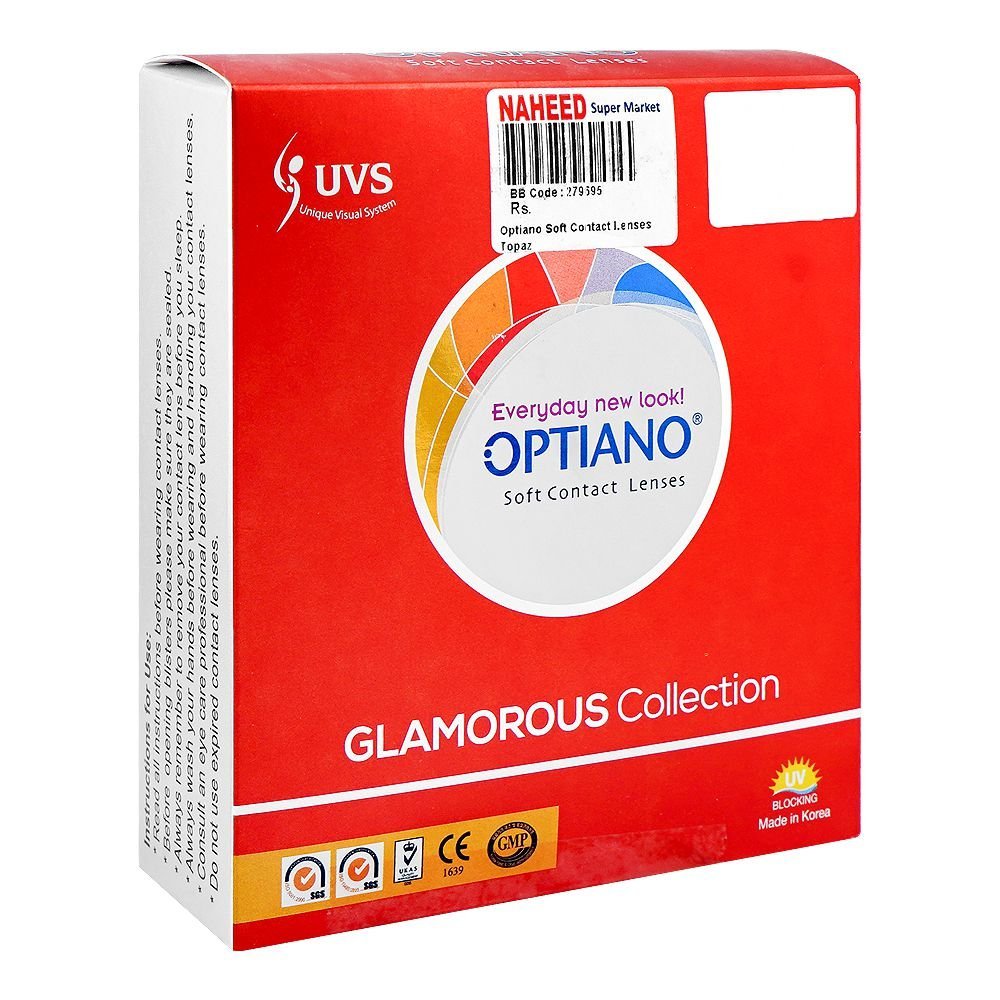 Optiano Optiano Soft Contact Lenses, Topaz
