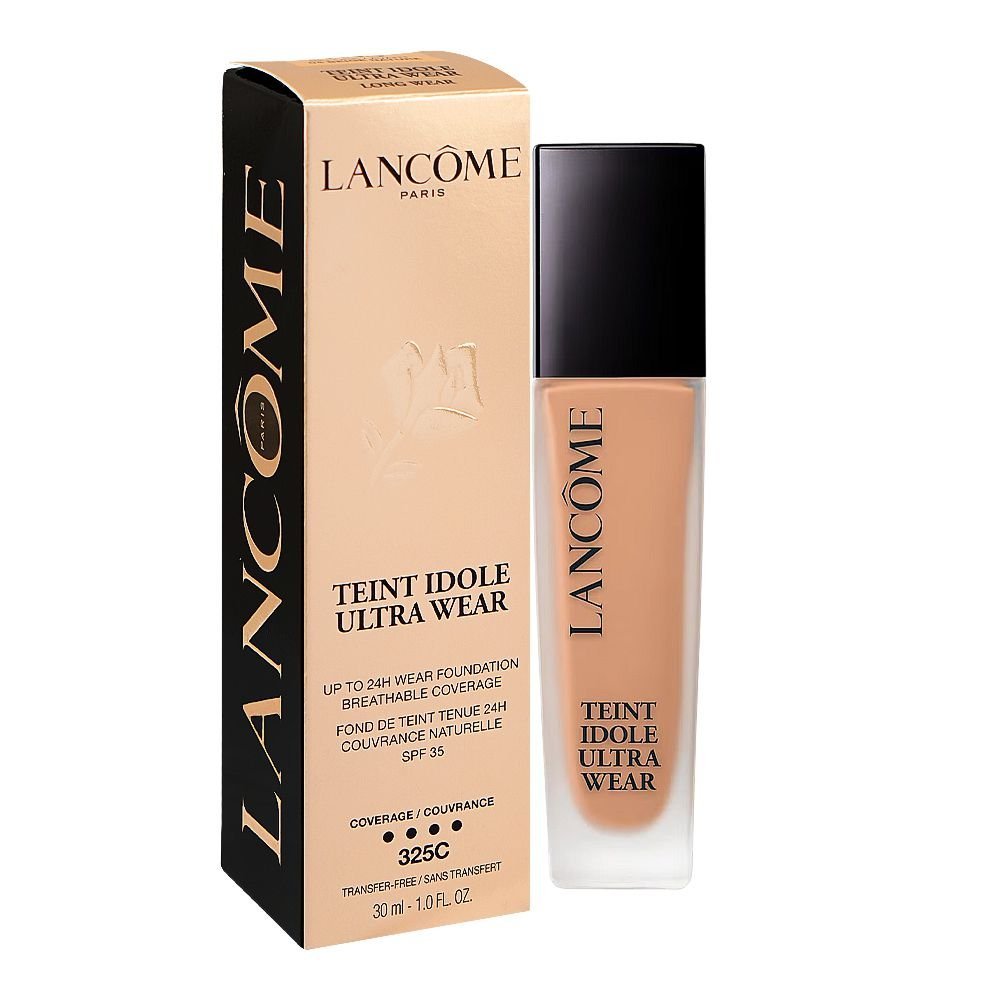 Lancome Paris Teint Idole Ultra Wear Liquid Foundation, SPF-35, Transfer-Free, 30ml, 325C 04 Beige Nature