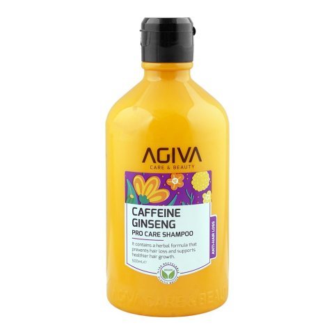 Agiva Care & Beauty Caffeine Ginseng Anti-Hair Loss Shampoo, Niacinamide, Citric Acid, For Hair Growth, 500ml