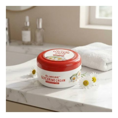 Elmore Chamomile Extract Fragrance Free Glycerine Cream, 90g
