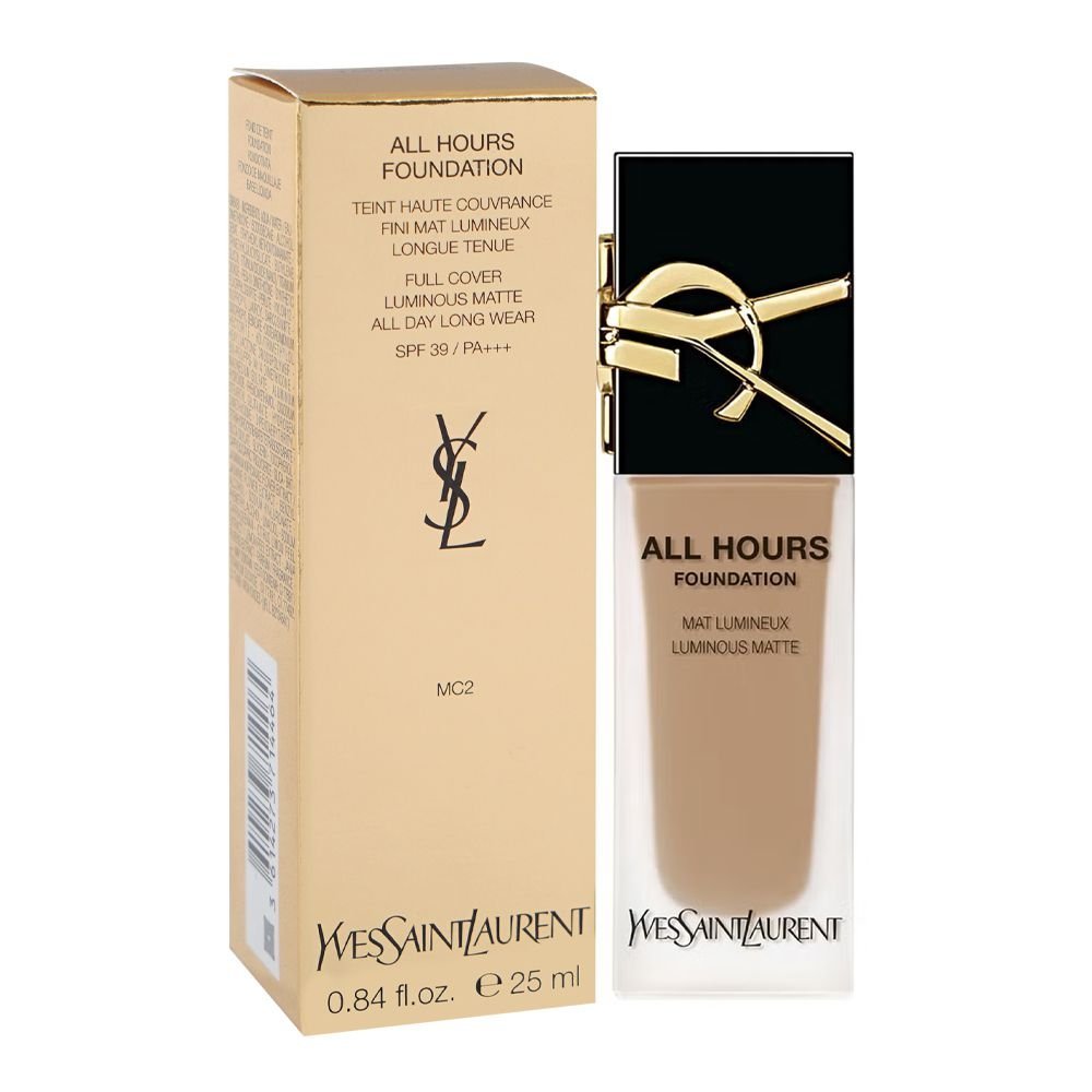 Yves Saint Laurent All Hours Teint Haute Full Cover Luminous Matte Foundation, SPF39 PA+++ MC2