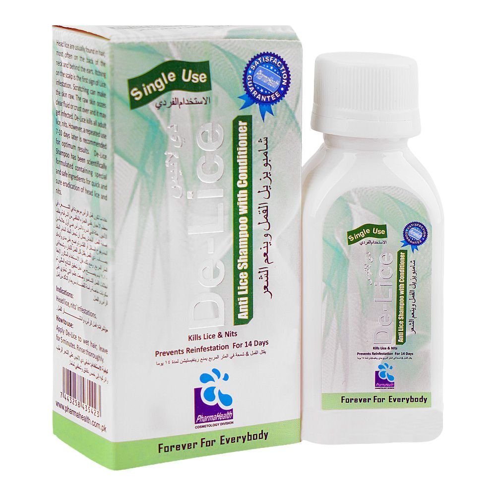 Pharma Health De-Lice Anti Shampoo With Conditioner, 60ml