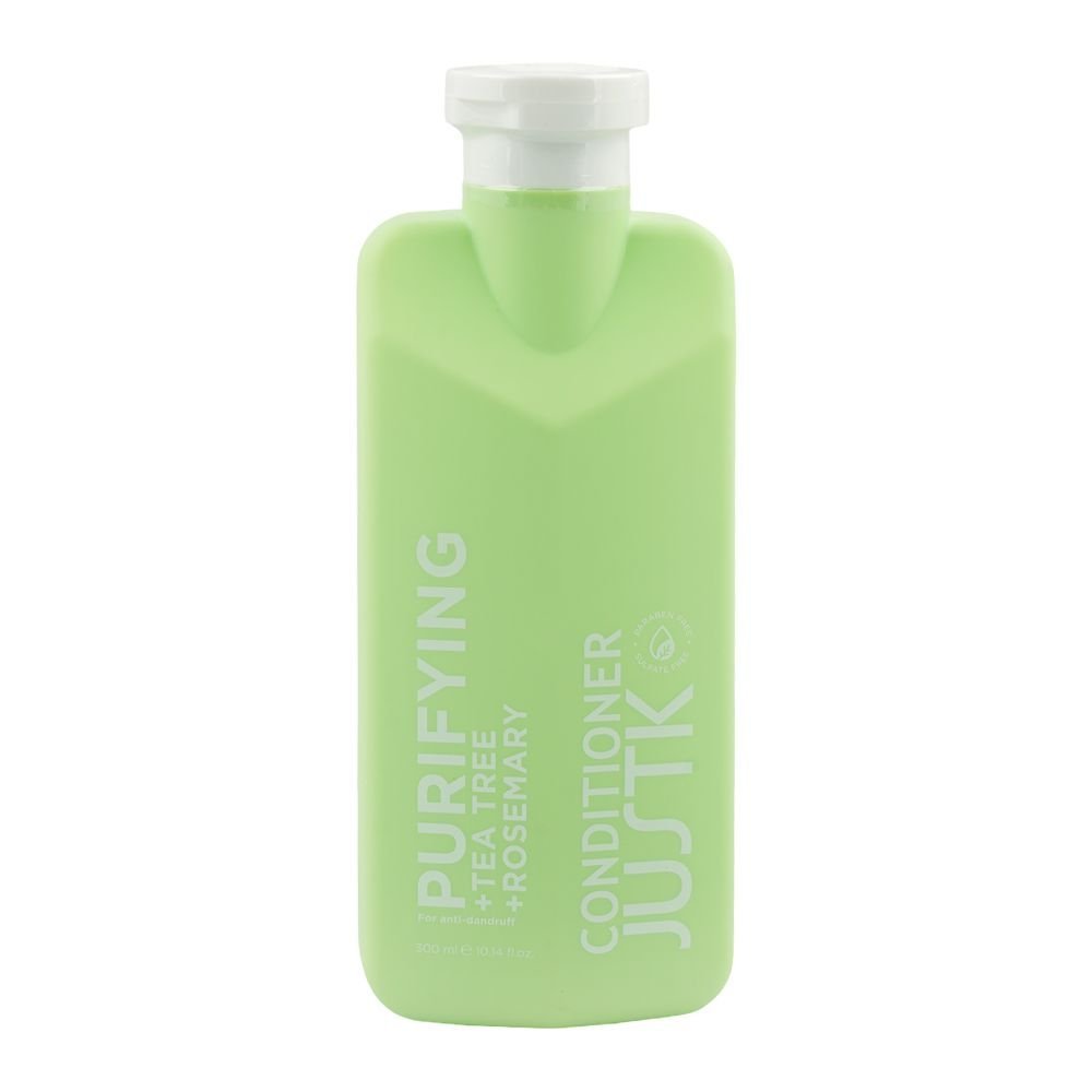 JUSTK Purifying Conditioner, Paraben & Sulfate Free, Tea Tree, Rosemary, Anti-Dandruff, 300ml