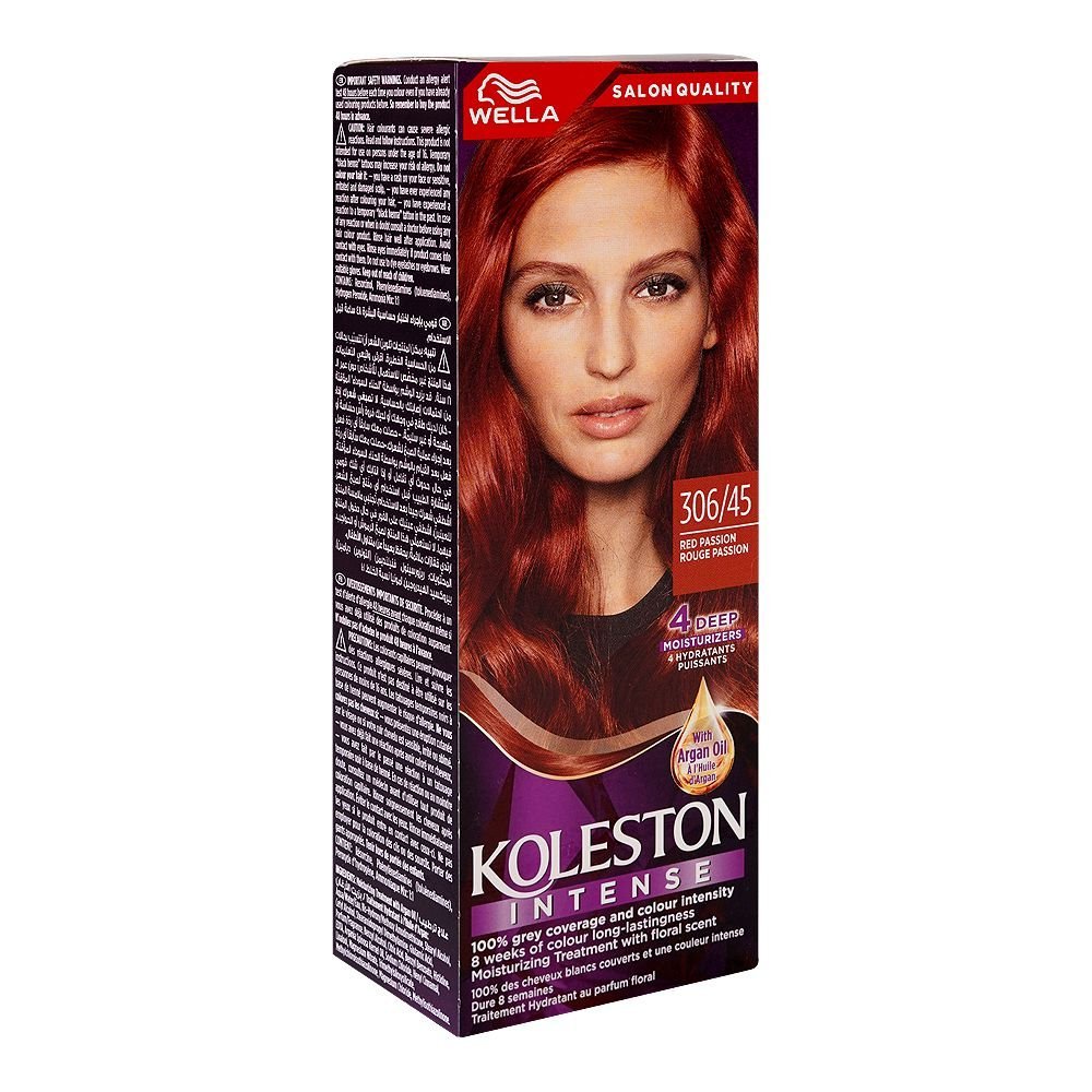 Wella Koleston Intense Hair Color, 306/45 Red Passion