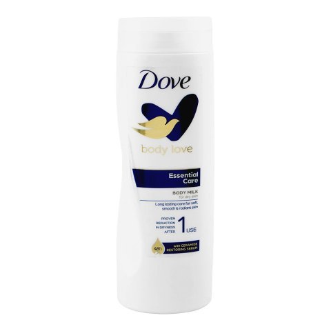 Dove Essential Deep Care Lotion, Glycerin, Stearic Acid, For Dry Skin, 400ml