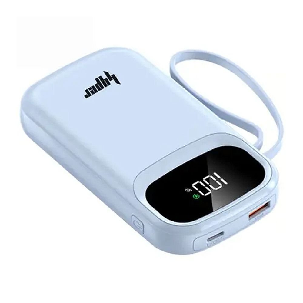 Yolo Hyper Insta Go 10000mAh Power Bank, 22.5W, Built-In Type-C & Lightning Cable