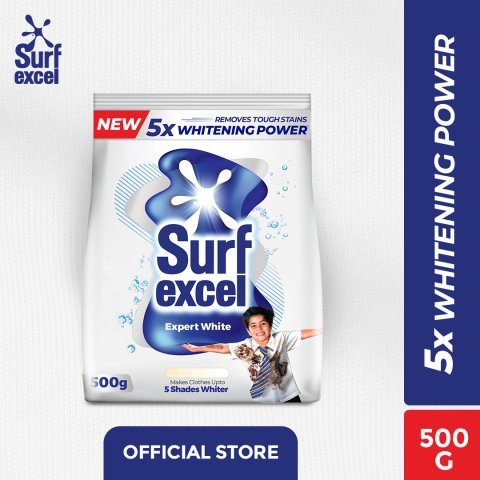 Surf Excel Expert White Washing Powder, 500g