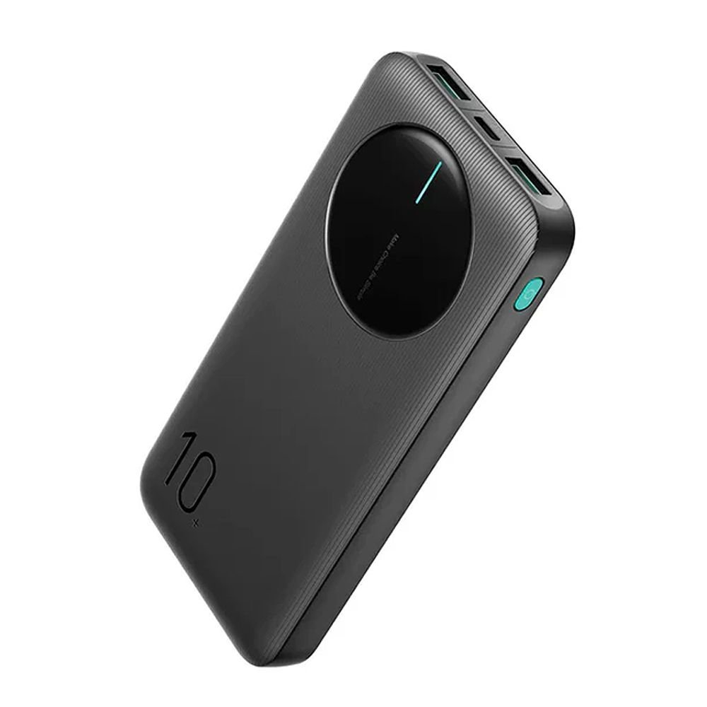 Joyroom LED Power Bank (2.4A, 10000mAh, Type-C Port), Black, JR-PBF12