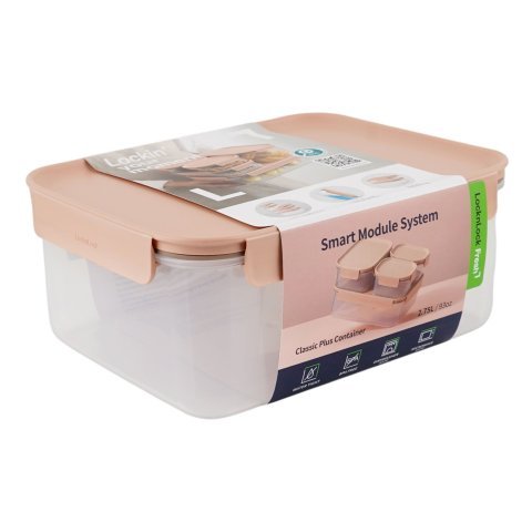 Lock & Lock Classic Plus Rectangular Container, BPA Free, 2.75 Liter, LLHPL416PIK