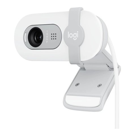 Logitech Full HD 1080p Webcam, 2MP, 30fps, White, BRIO 100, 960-001618