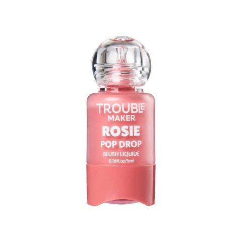 Trouble Maker Rosie Pop Drop Liquid Blush, Rose Pink, 5ml