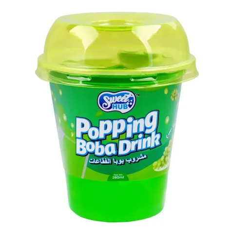 Popping Boba Drink, Green Grapes, 280ml