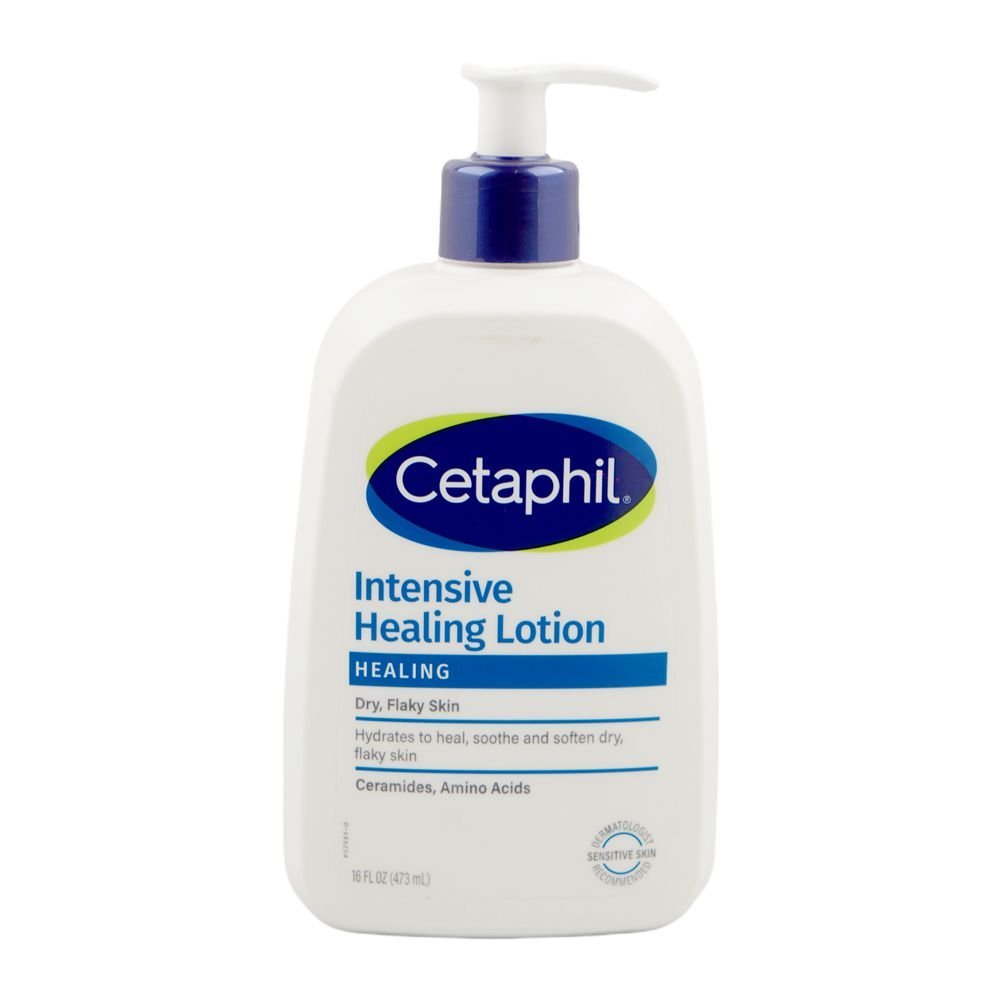 Cetaphil Intensive Healing Lotion, Paraben & Fragrance Free, Shea Butter Citric Acid, For Dry & Flaky Skin, 473ml