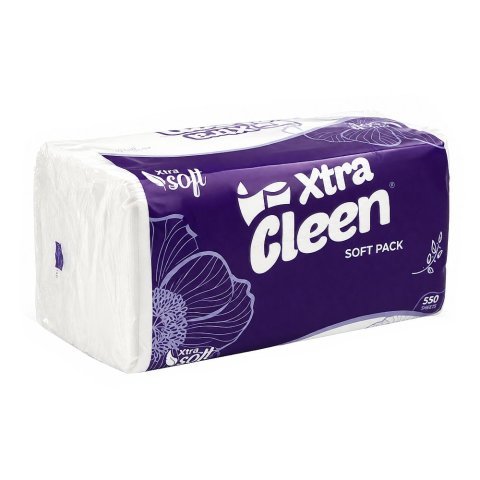 Xtra Kleen Soft Pack Tissues, 550 Sheets