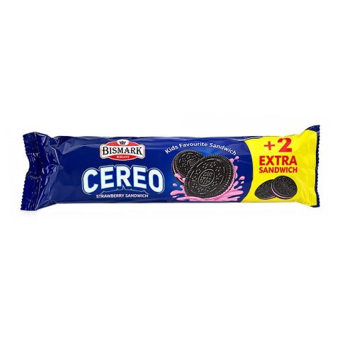 Bismark Cereo Strawberry Sandwich Biscuit, 117g