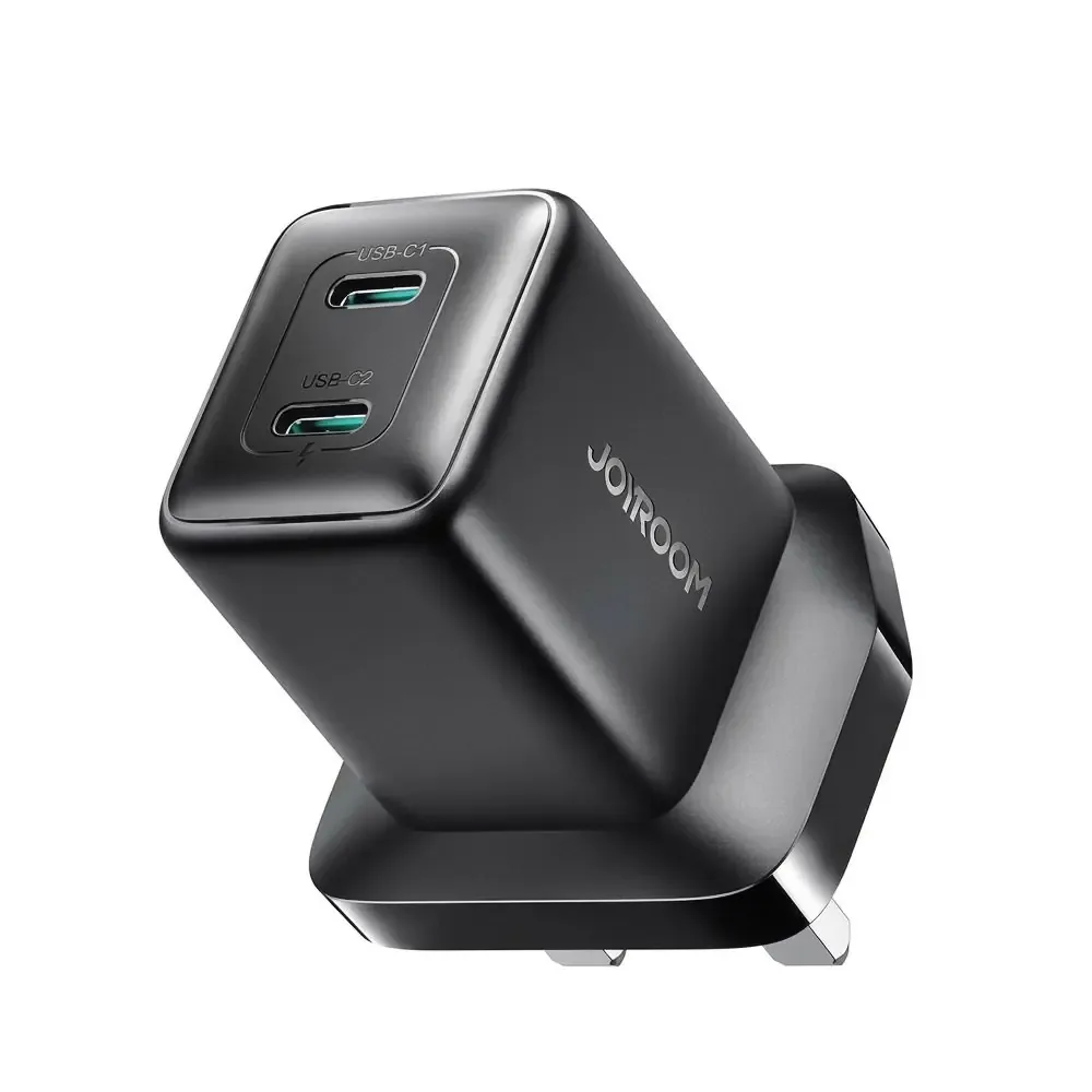 Joyroom USB-C Dual Port Super Fast Charger, 45W, Black, JR-TCG17