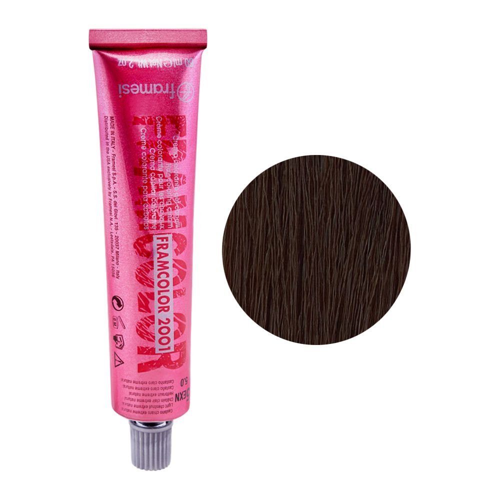 Framesi Framcolor 2001 Hair Colouring Cream, 5 Light Chestnut Extreme natural