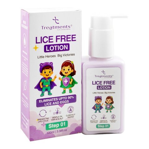 Treatments Lice Free Lotion, Paraben Free, For 2+ Years, 100ml