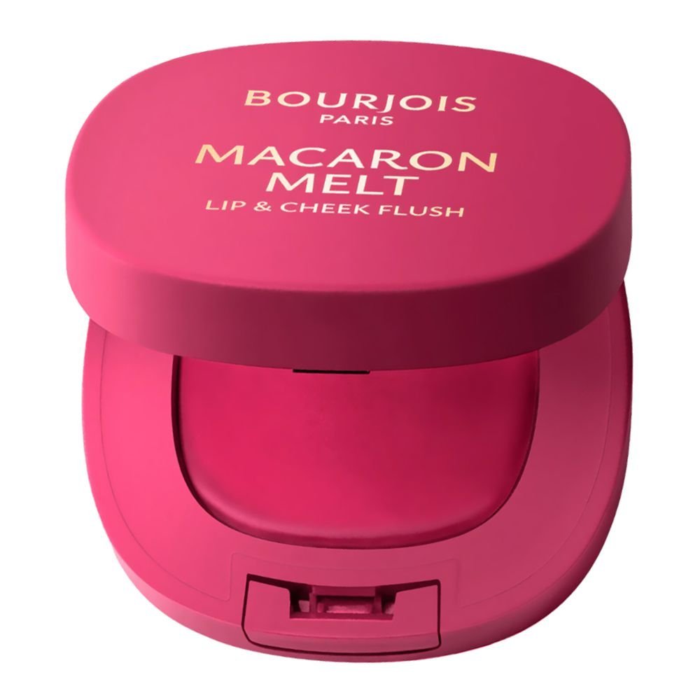 Bourjois Macaron Melt Lip & Cheek Flush Tint, 04 Pink Guava, 5g