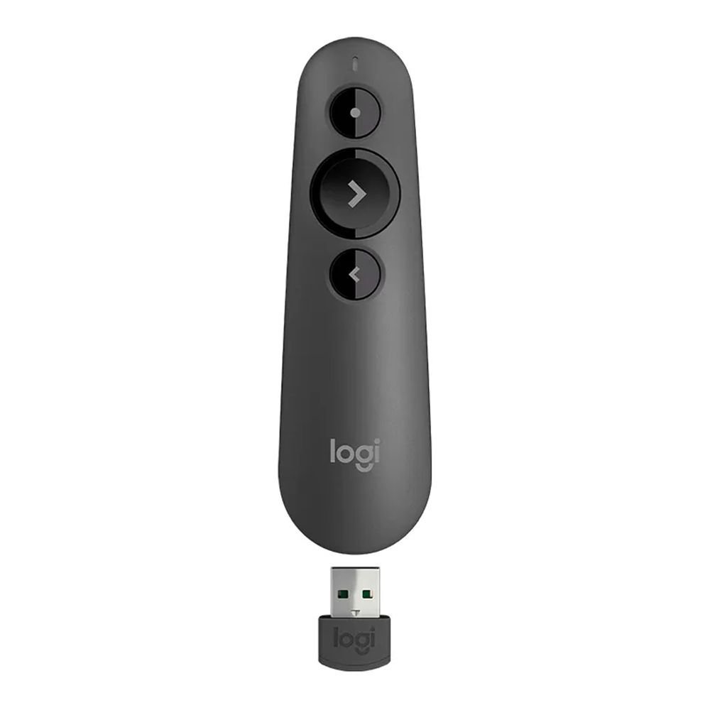 Logitech Laser Presentation Remote, 20 Meter Range, Black, R500S, 910-006521