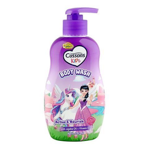 Cussons Creations Kids Active & Nourish Jojoba Oil + Vitamin E Body Wash, For Kids, 280ml