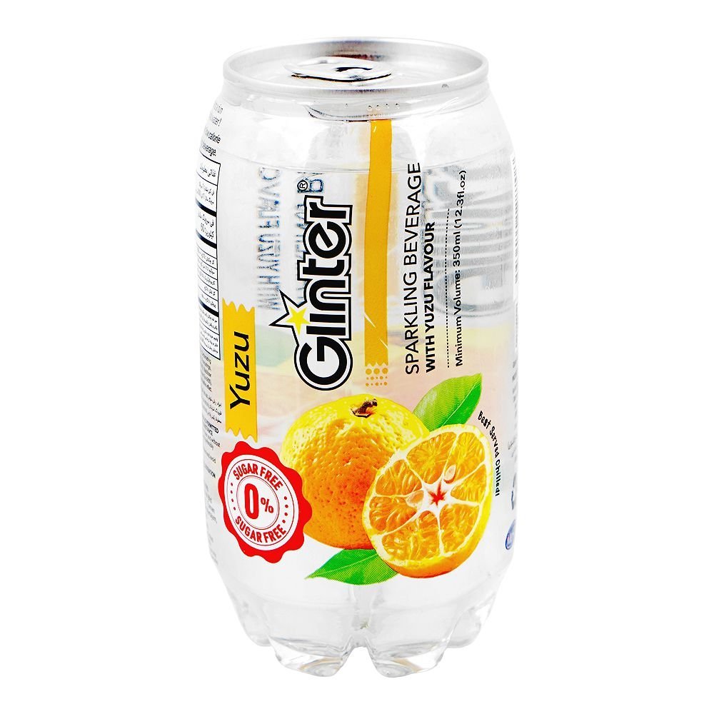 Glinter Yuzu Sparkling Drink Can, 350ml
