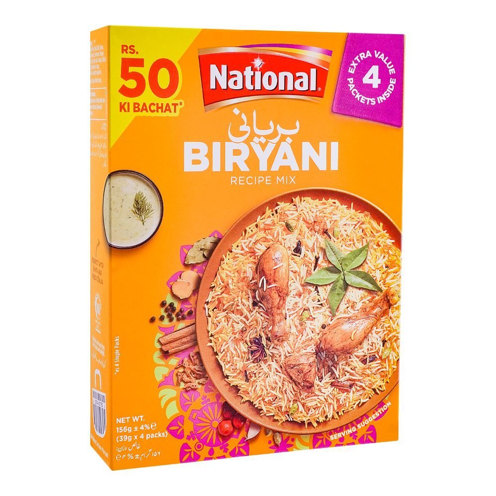 National Biryani Masala Mix, 39g x4, 156g