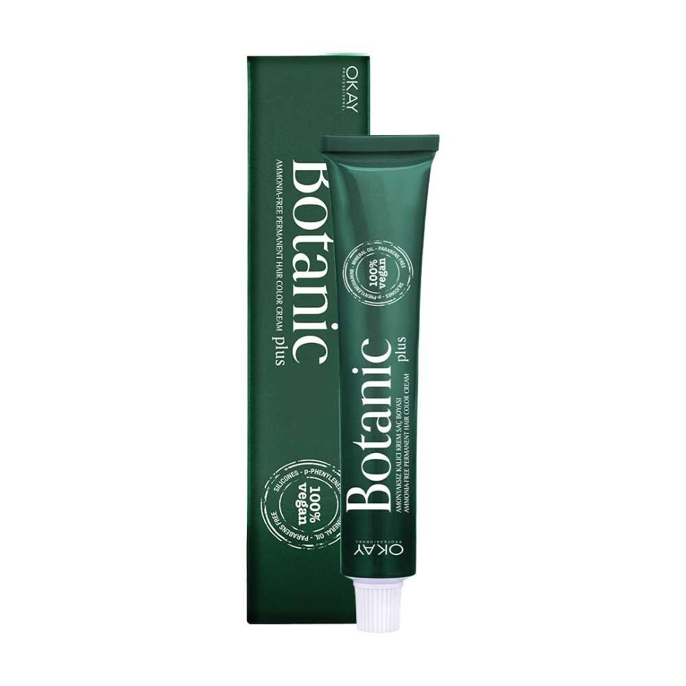 Okay Botanic Hair Color Cream Plus, 60ml, No. 4.35 Brown Golden Mahogany