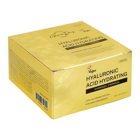Grace Day Hyaluronic Acid Hydrating Hydrogel Eye Patch, Glycerin, Glucose, 60-Pack, 90g